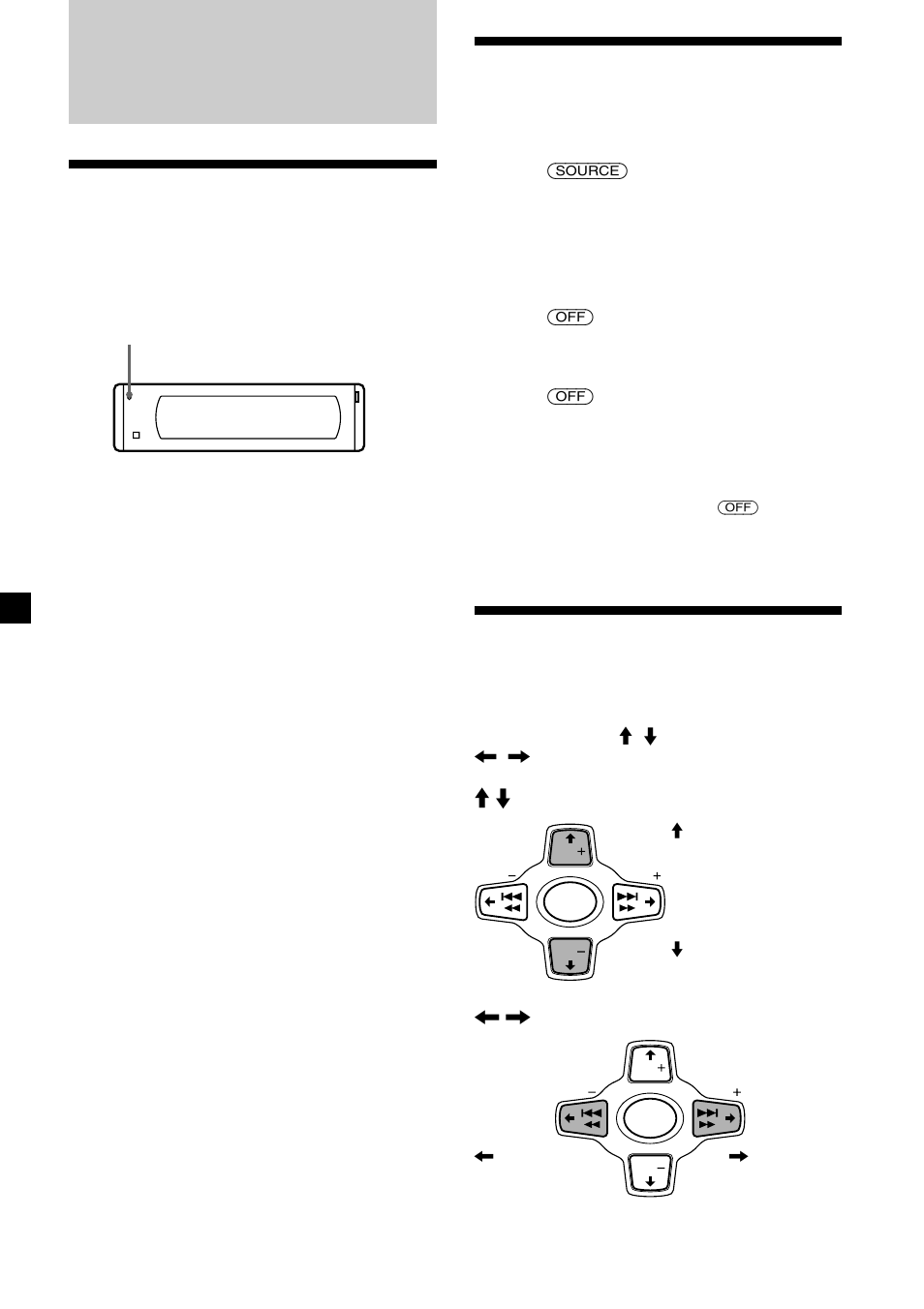 Procedimientos iniciales, Restauración de la unidad, Activación/desactivación de la unidad | Utilización del menú | Sony CDX-M610 User Manual | Page 72 / 100