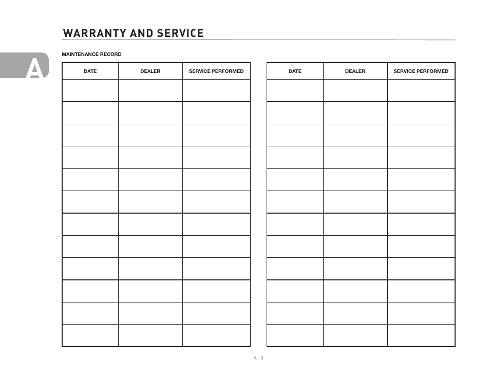 Warranty and service | Airstream Safari User Manual | Page 16 / 103