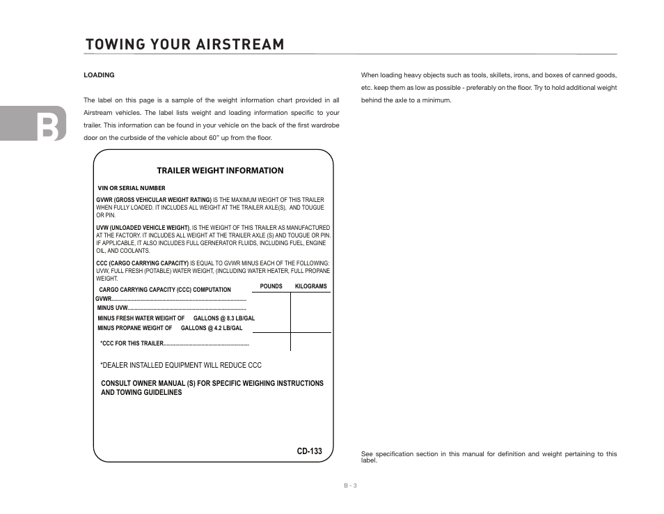 Towing your airstream | Airstream Safari User Manual | Page 20 / 103