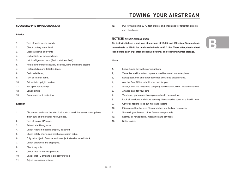 Towing your airstream | Airstream Safari User Manual | Page 27 / 103