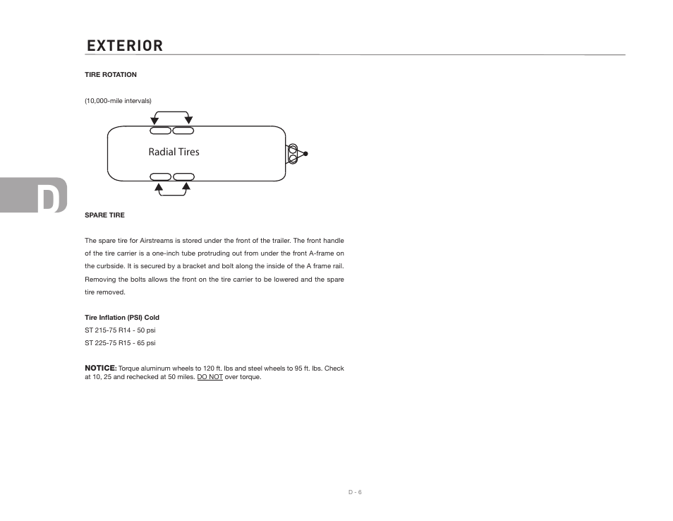 Exterior | Airstream Safari User Manual | Page 44 / 103