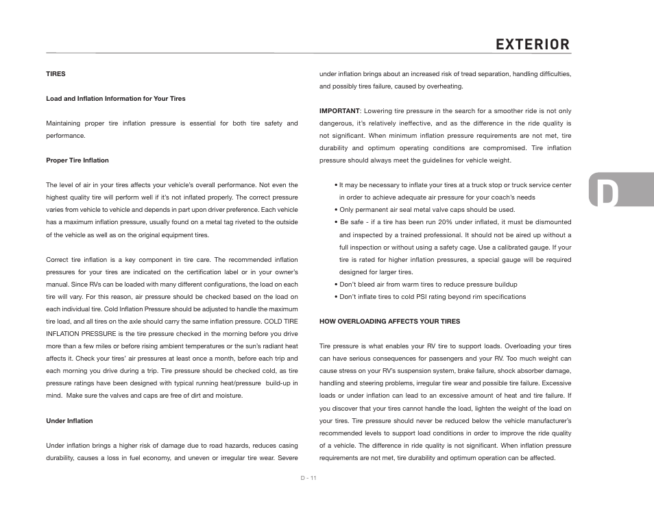 Exterior | Airstream Safari User Manual | Page 49 / 103
