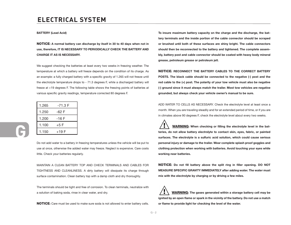 Electrical system | Airstream Safari User Manual | Page 80 / 103