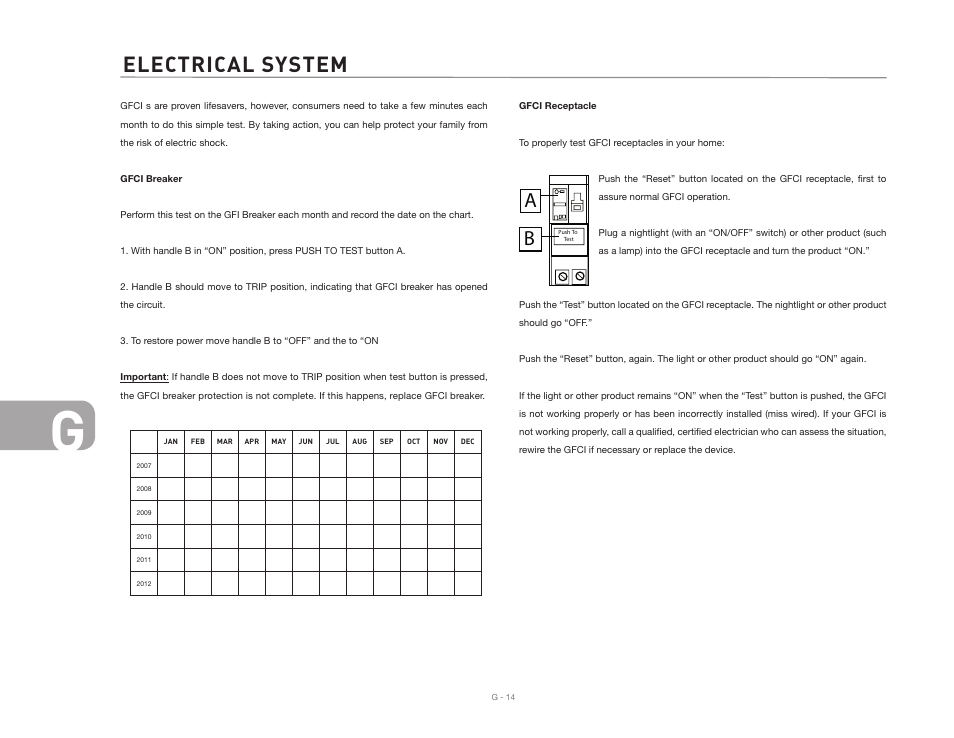 Electrical system | Airstream Safari User Manual | Page 92 / 103