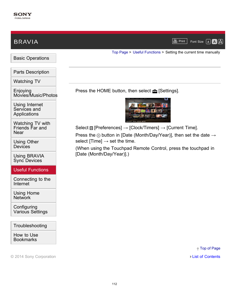 Setting the current time manually | Sony KDL-40W600B User Manual | Page 117 / 214