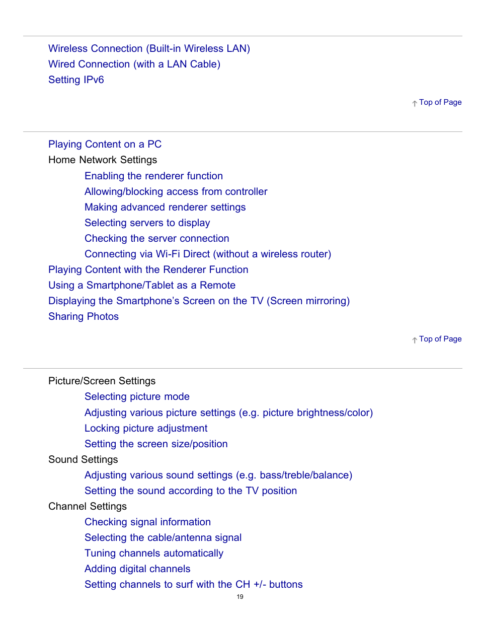 Sony KDL-40W600B User Manual | Page 24 / 214