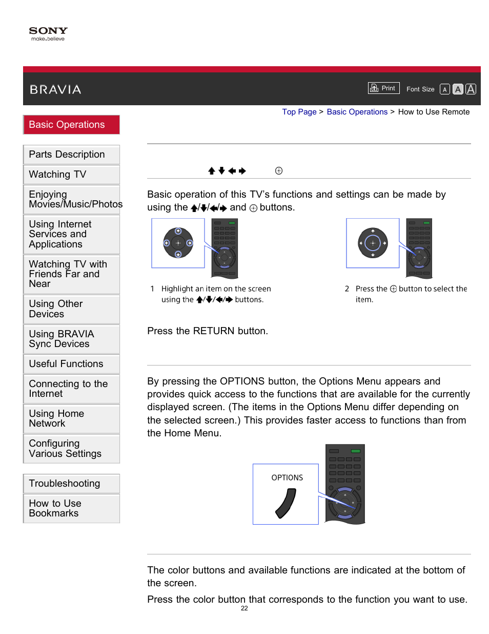 How to use remote | Sony KDL-40W600B User Manual | Page 27 / 214