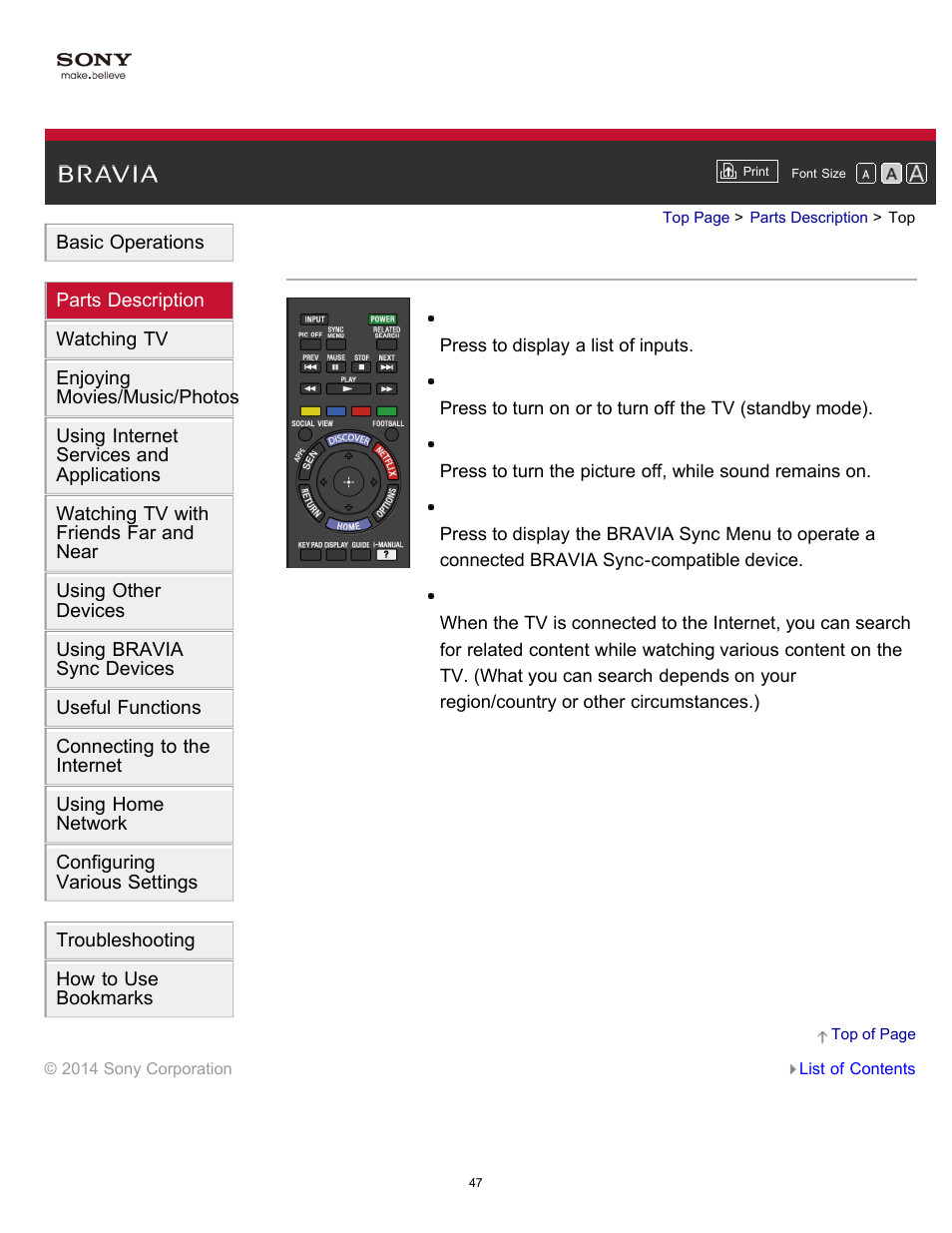 Sony KDL-40W600B User Manual | Page 52 / 214