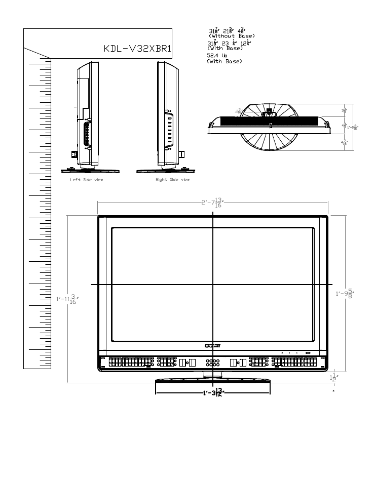 Sony KDL-V32XBR1 User Manual | 2 pages