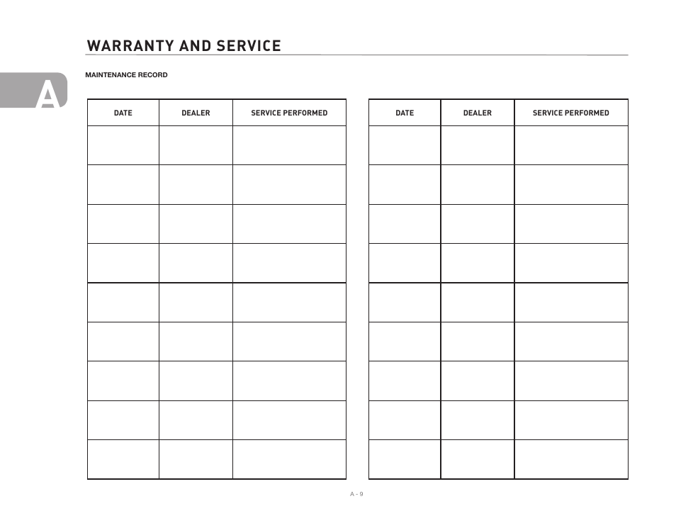 Warranty and service | Airstream INTERNATIONAL CCD User Manual | Page 16 / 99