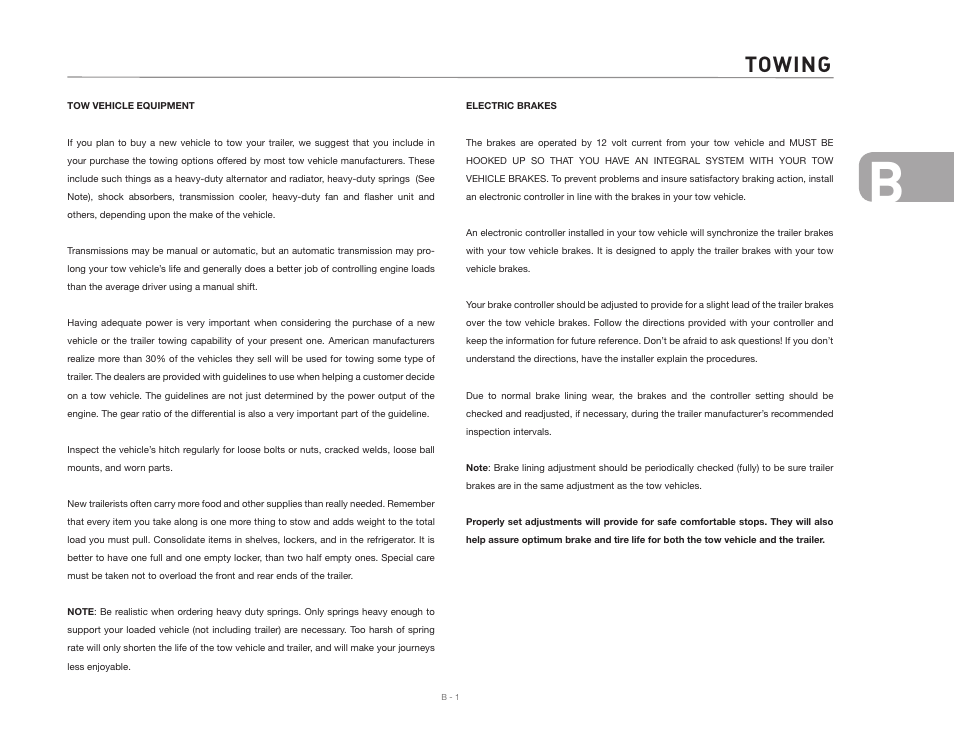 Towing | Airstream INTERNATIONAL CCD User Manual | Page 17 / 99