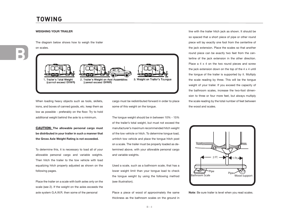 Towing | Airstream INTERNATIONAL CCD User Manual | Page 20 / 99