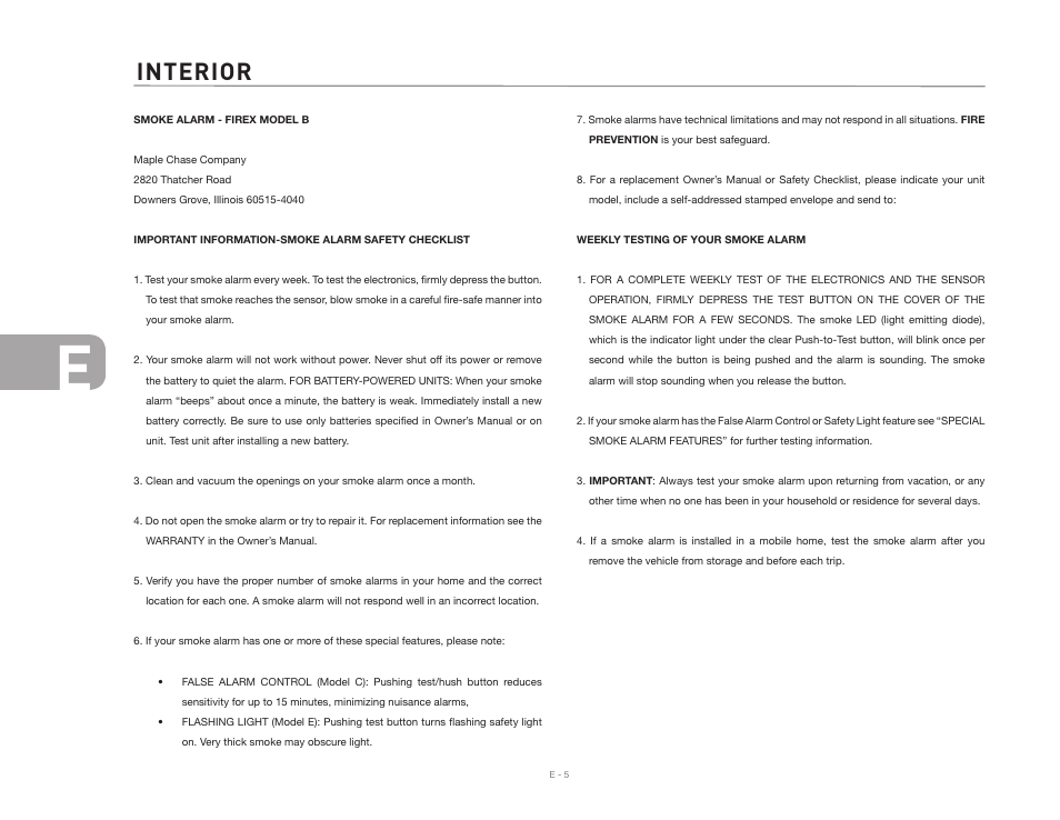 Interior | Airstream INTERNATIONAL CCD User Manual | Page 54 / 99