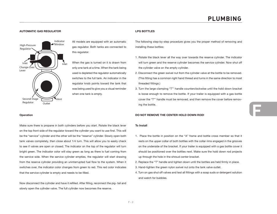 Plumbing | Airstream INTERNATIONAL CCD User Manual | Page 63 / 99