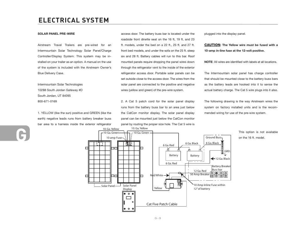 Electrical system | Airstream INTERNATIONAL CCD User Manual | Page 84 / 99