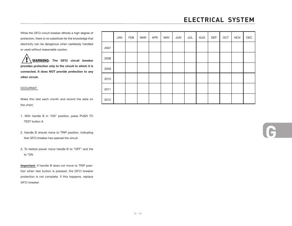 Electrical system | Airstream INTERNATIONAL CCD User Manual | Page 89 / 99