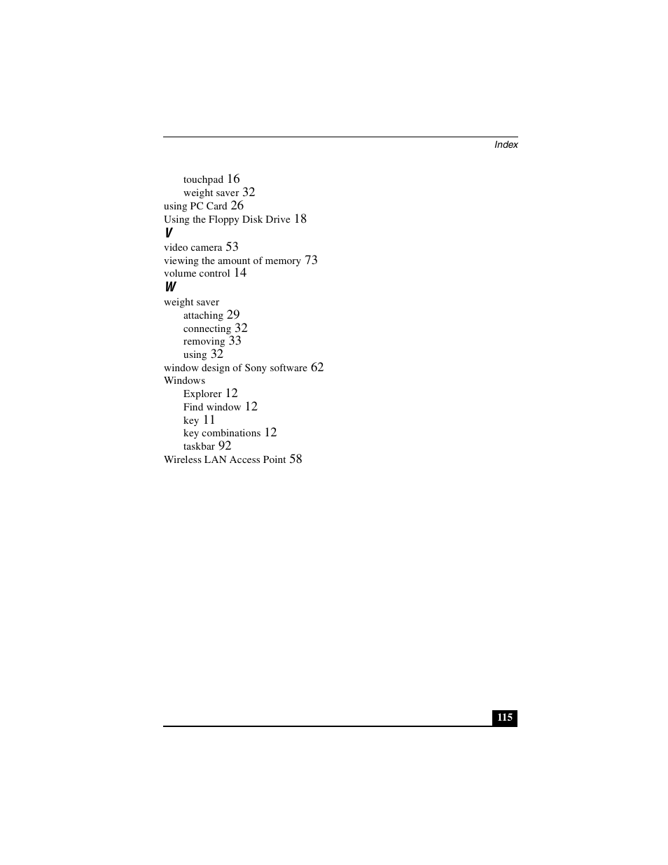 Sony PCG-FXA49 User Manual | Page 115 / 116