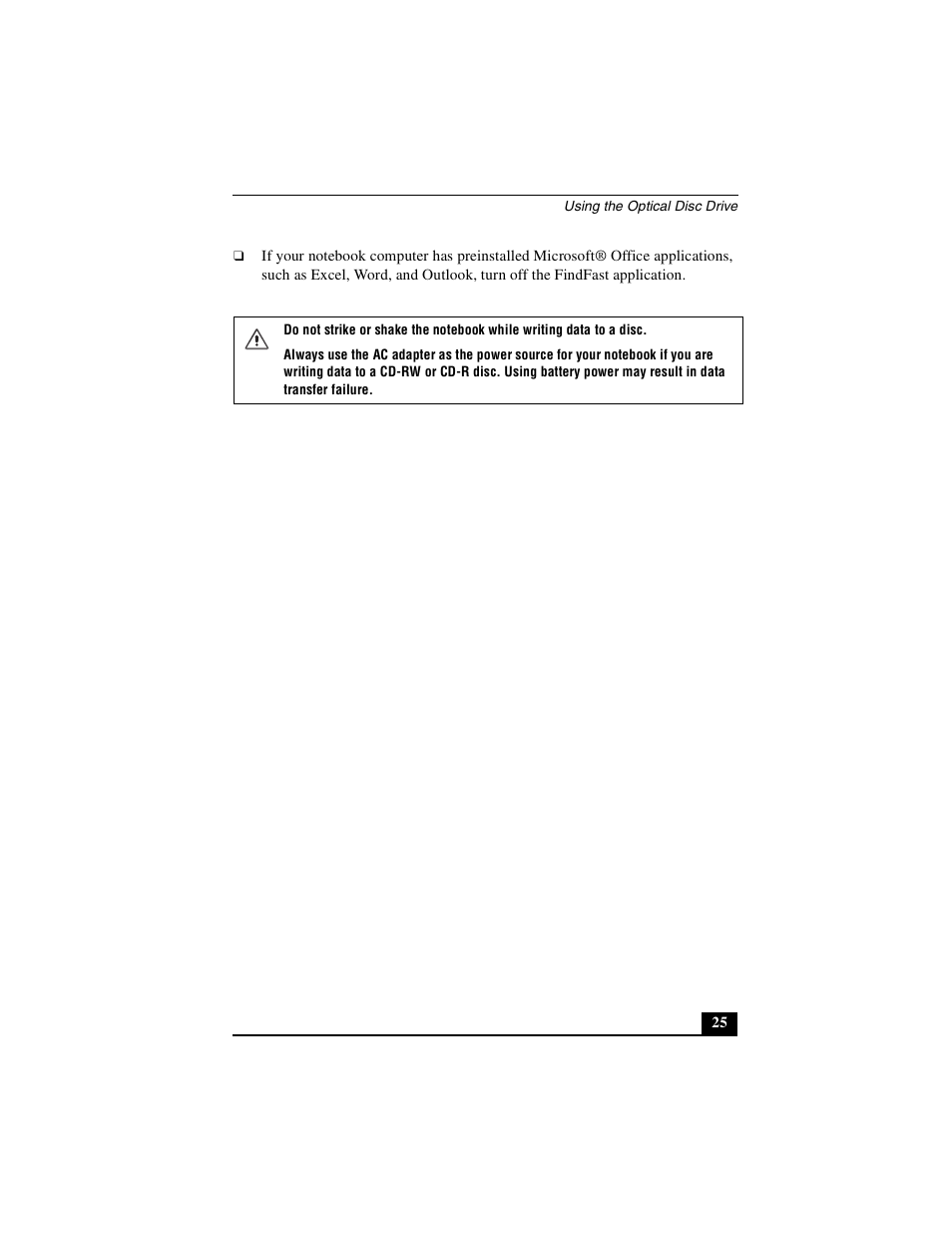 Sony PCG-FXA49 User Manual | Page 25 / 116