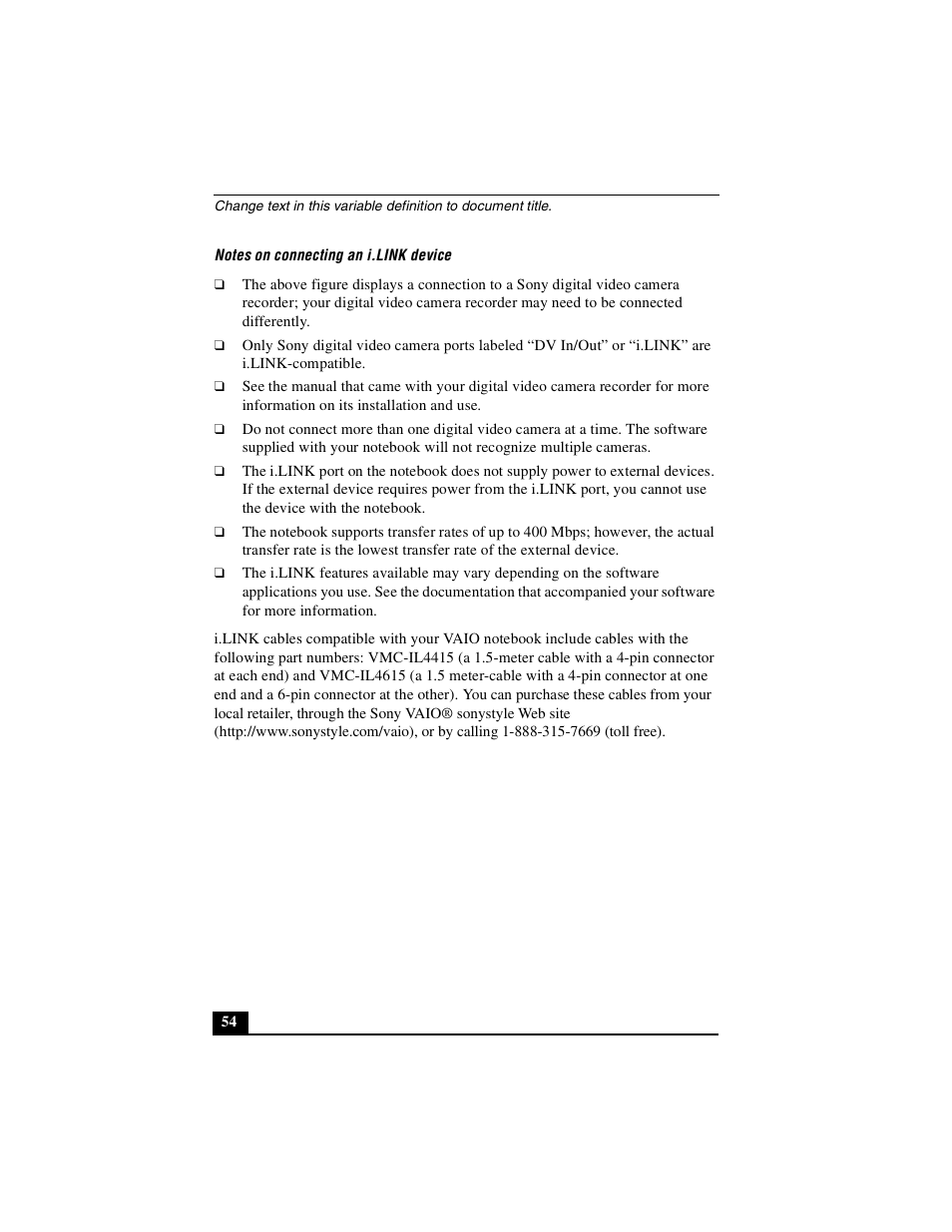 Sony PCG-FXA49 User Manual | Page 54 / 116