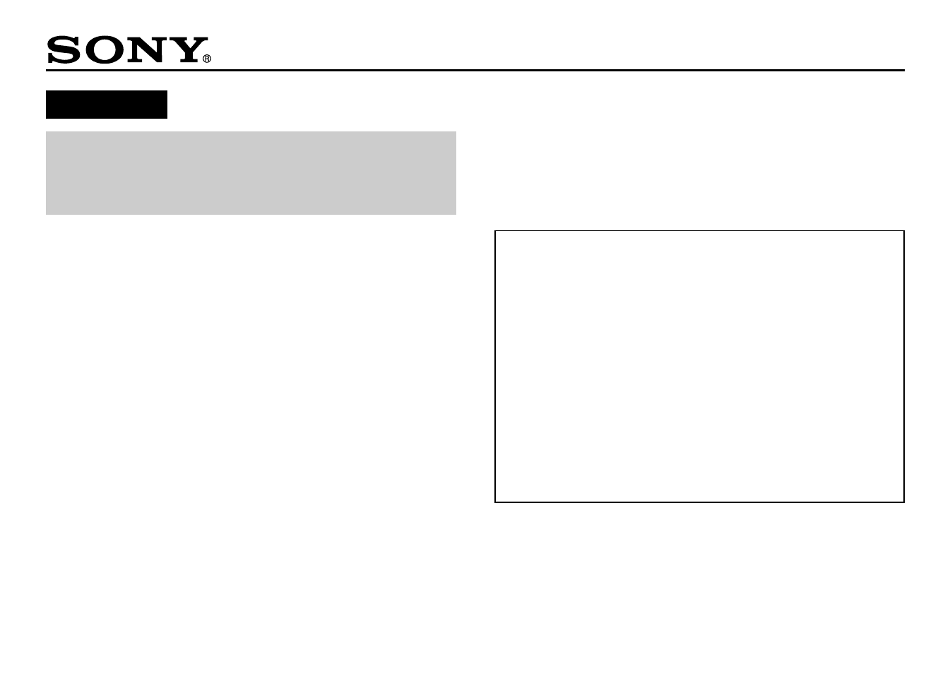 Sony PEGA-MD700 User Manual | 1 page