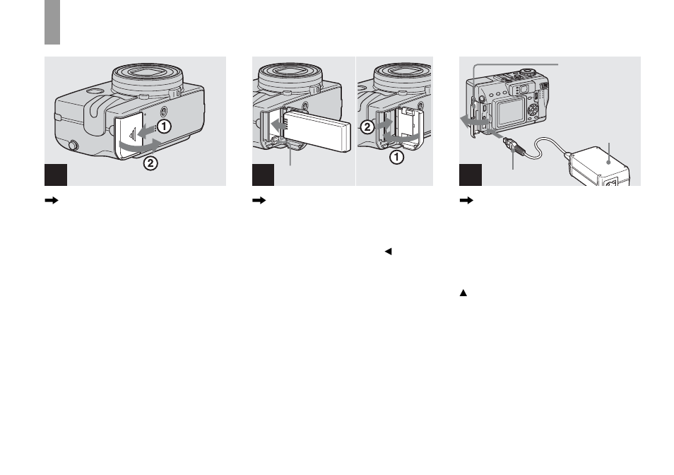 Getting started, Charging the battery pack | Sony DSC-V1 User Manual | Page 10 / 132