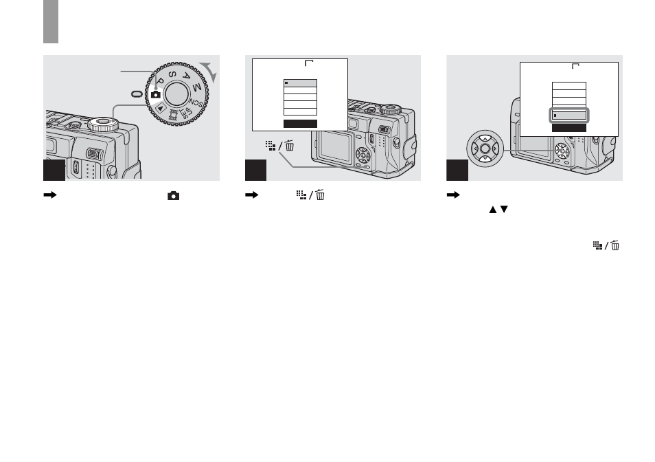 Setting the still image size | Sony DSC-V1 User Manual | Page 18 / 132