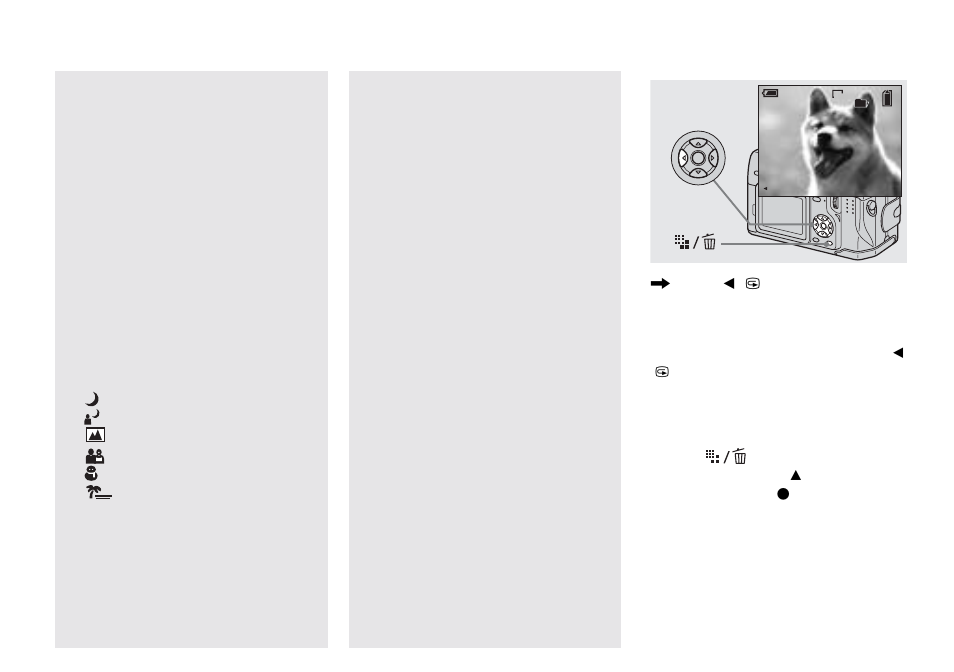 Checking the last image you shot — quick review, Checking the last image you shot, Quick review | Auto focus | Sony DSC-V1 User Manual | Page 22 / 132