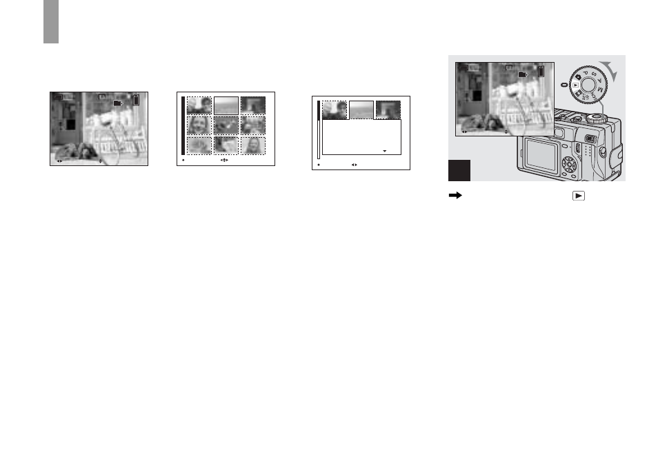 Viewing still images, Viewing images on the lcd screen of your camera, Viewing images on the lcd screen of | Your camera, Viewing single images, Set the mode dial to , and turn on the power | Sony DSC-V1 User Manual | Page 30 / 132