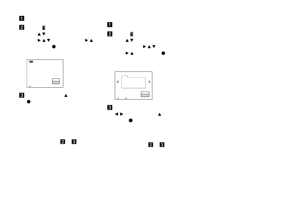 Creating a new folder, Changing the recording folder | Sony DSC-V1 User Manual | Page 42 / 132