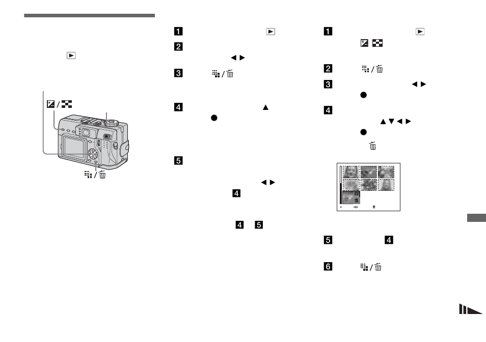 Deleting movies, Delete | Sony DSC-V1 User Manual | Page 81 / 132