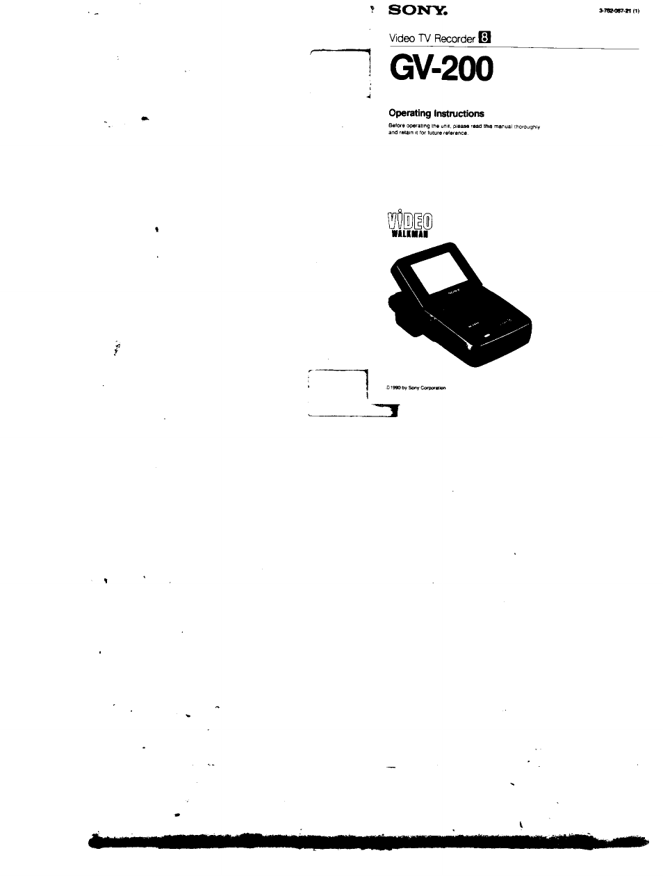 Sony GV-200 User Manual | 18 pages