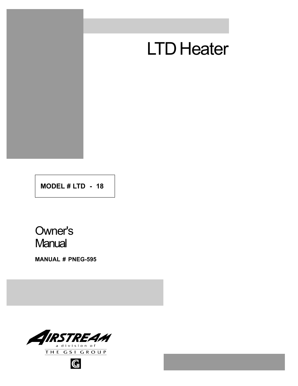 Airstream 18 User Manual | 26 pages