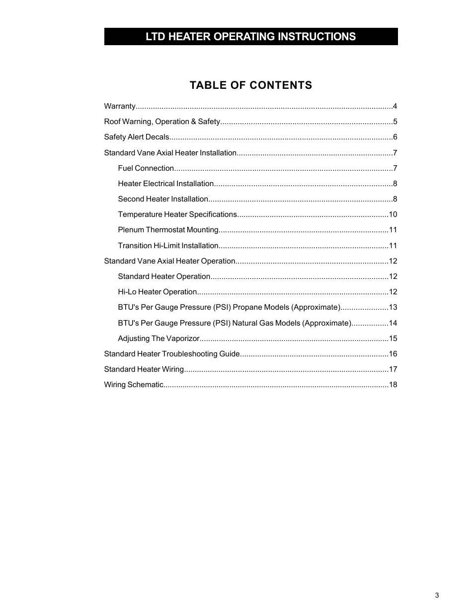 Airstream 18 User Manual | Page 3 / 26