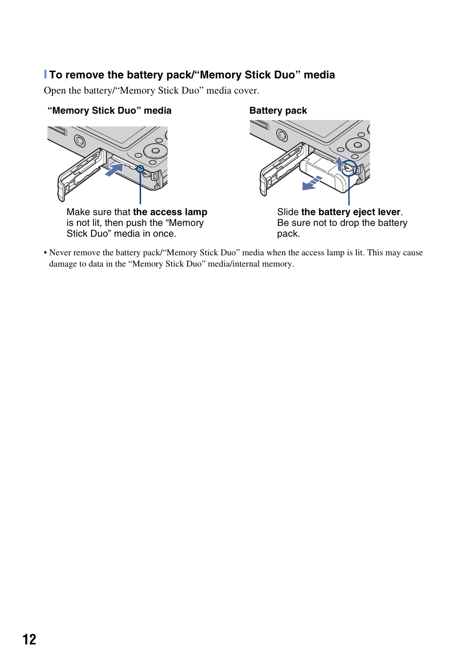 Sony DSC-W220 User Manual | Page 12 / 40