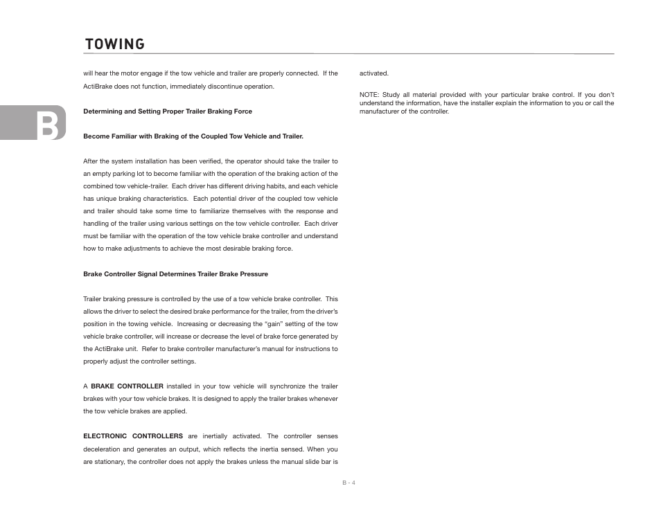 Towing | Airstream CLASSIC TRAILER User Manual | Page 18 / 98