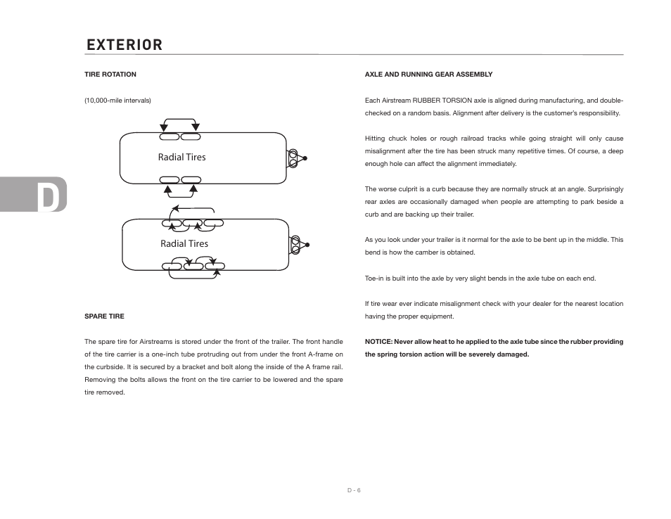 Exterior | Airstream CLASSIC TRAILER User Manual | Page 44 / 98