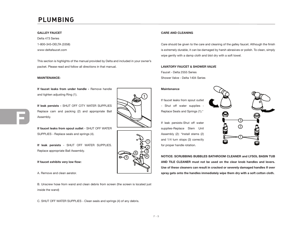 Plumbing | Airstream CLASSIC TRAILER User Manual | Page 70 / 98