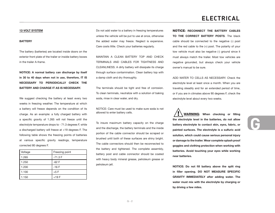 Electrical | Airstream CLASSIC TRAILER User Manual | Page 77 / 98