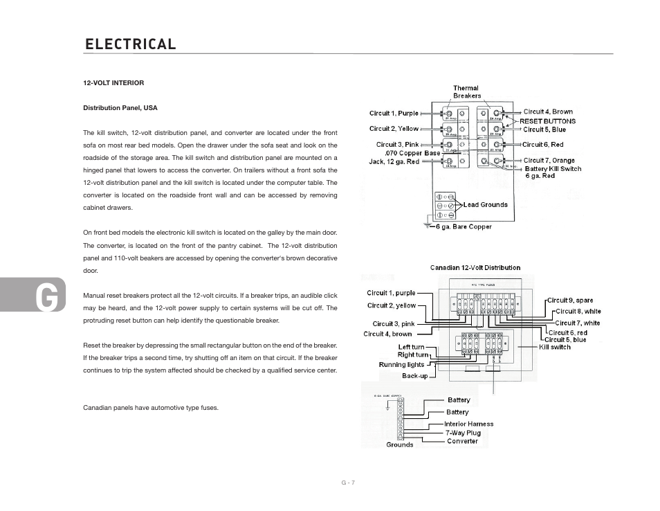 Electrical | Airstream CLASSIC TRAILER User Manual | Page 82 / 98