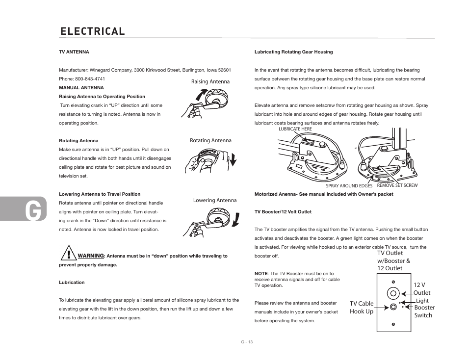 Electrical | Airstream CLASSIC TRAILER User Manual | Page 88 / 98