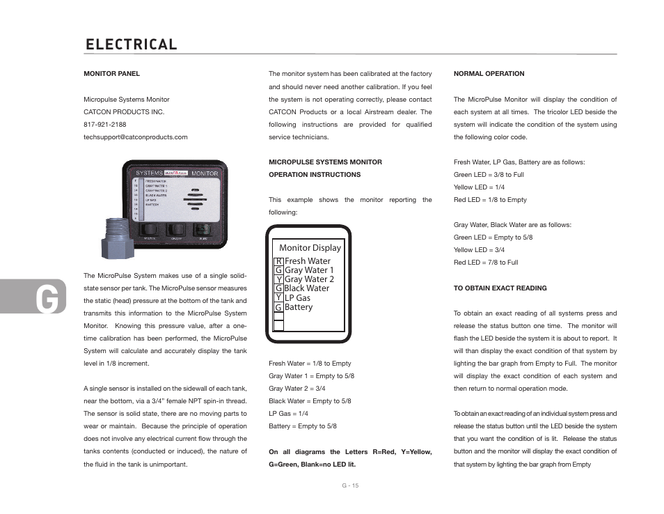 Electrical | Airstream CLASSIC TRAILER User Manual | Page 90 / 98