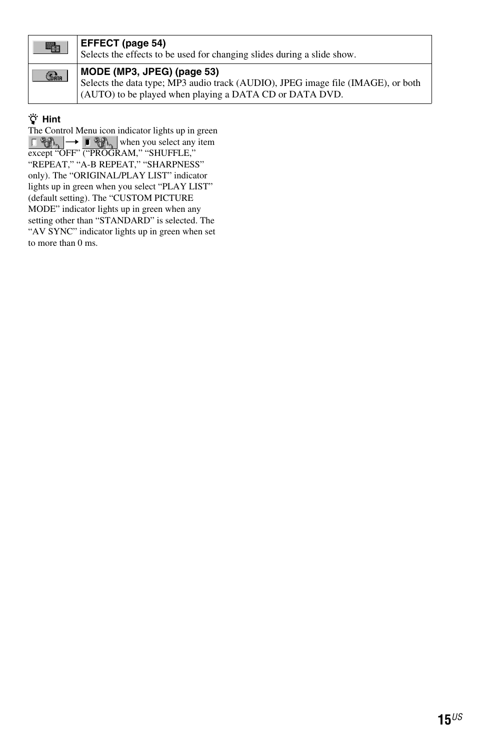Sony DVP-NS72HP User Manual | Page 15 / 88