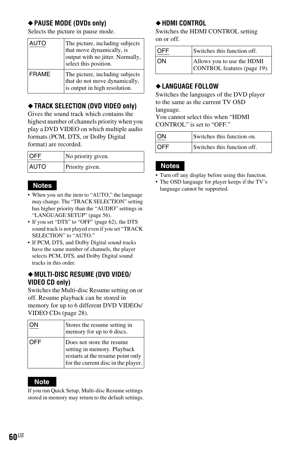 Sony DVP-NS72HP User Manual | Page 60 / 88