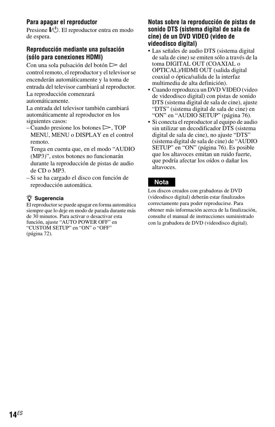 Sony DVP-NS72HP User Manual | Page 84 / 88