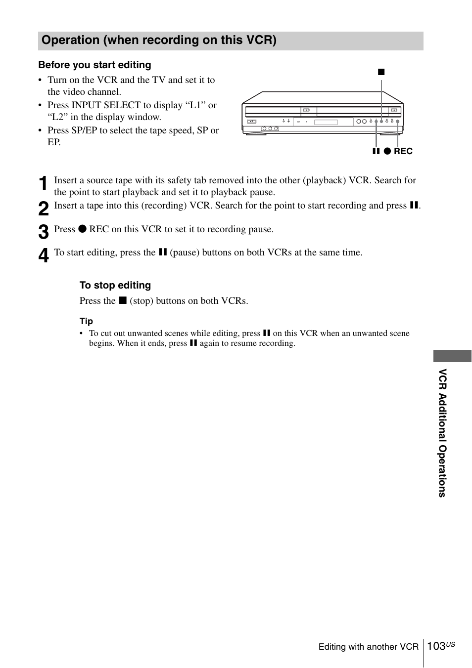 Sony SLV-D570H User Manual | Page 103 / 140