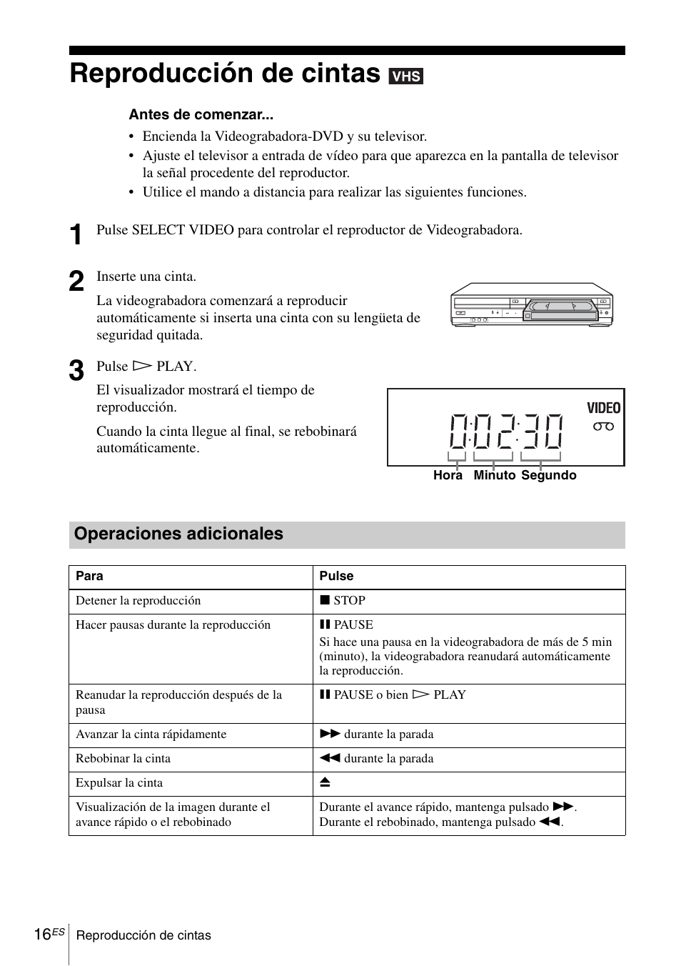 Reproducción de cintas | Sony SLV-D570H User Manual | Page 136 / 140