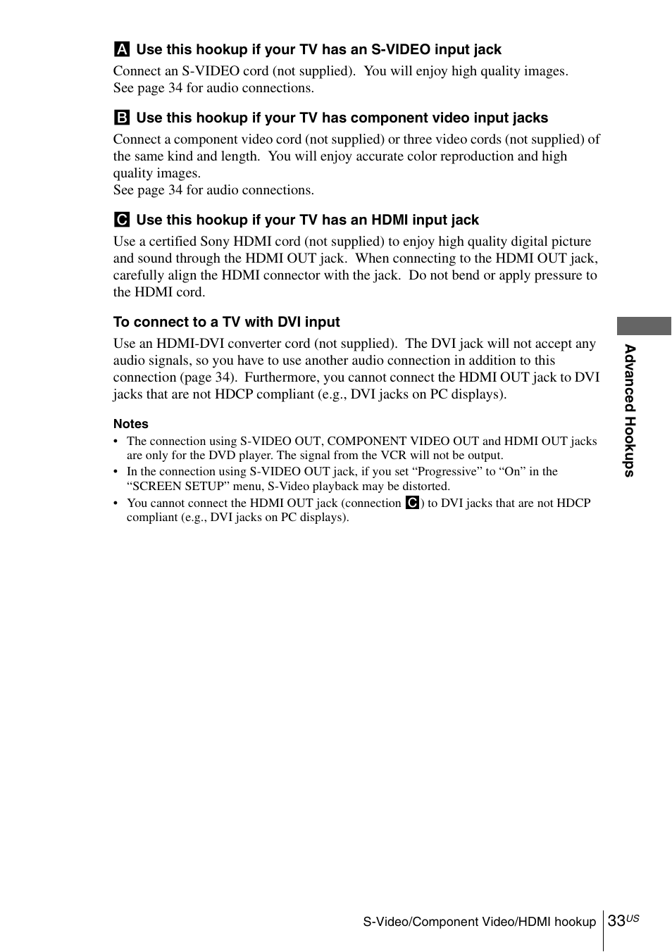 Sony SLV-D570H User Manual | Page 33 / 140