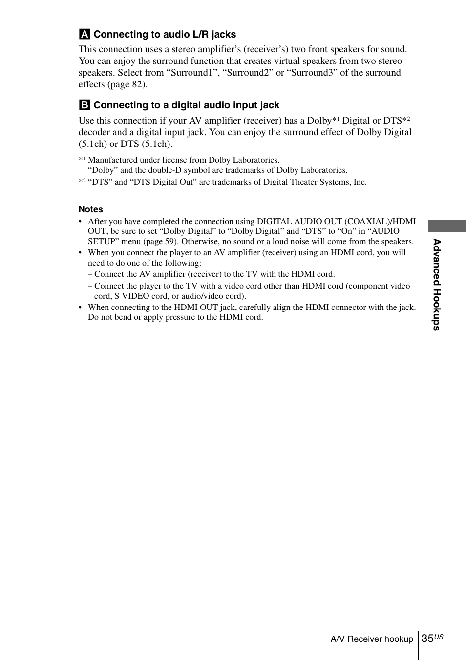 Sony SLV-D570H User Manual | Page 35 / 140