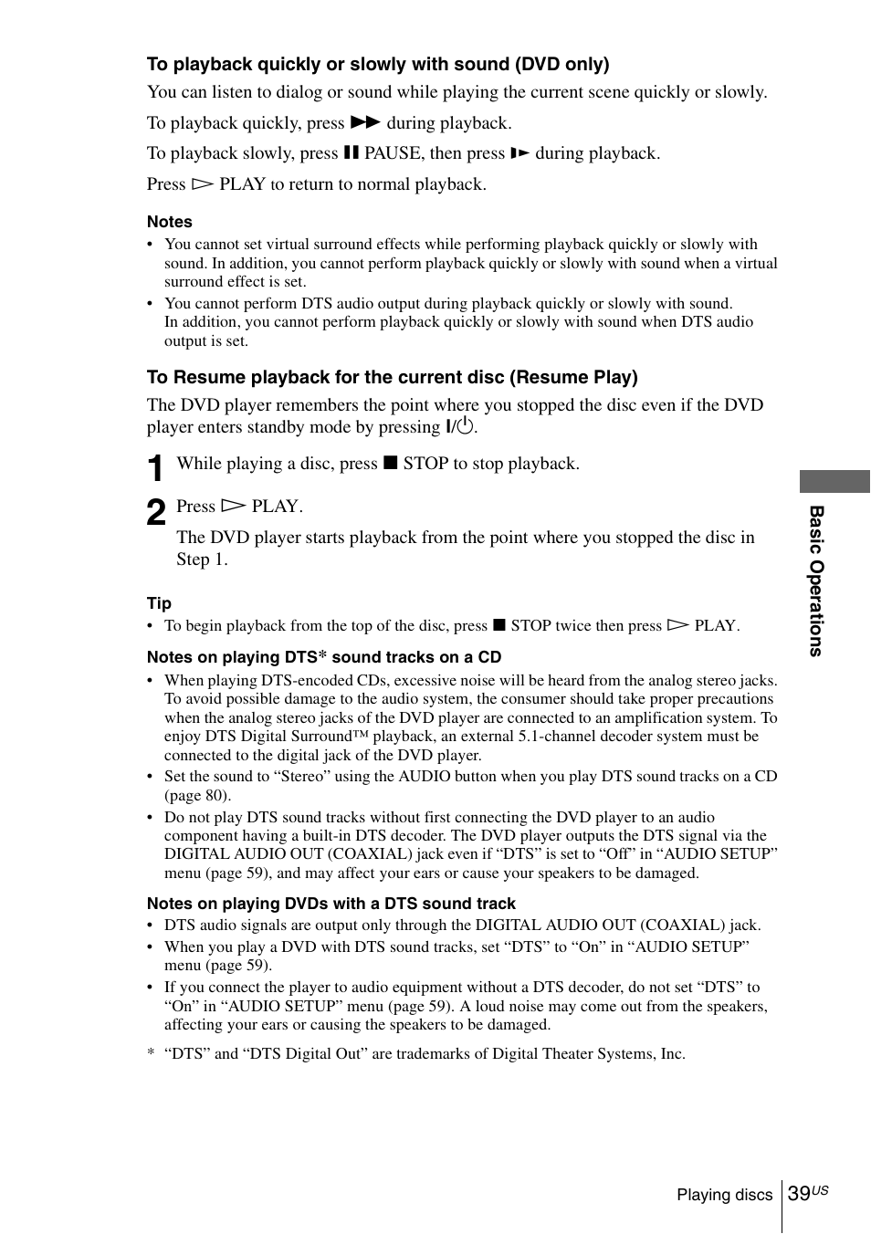 Sony SLV-D570H User Manual | Page 39 / 140