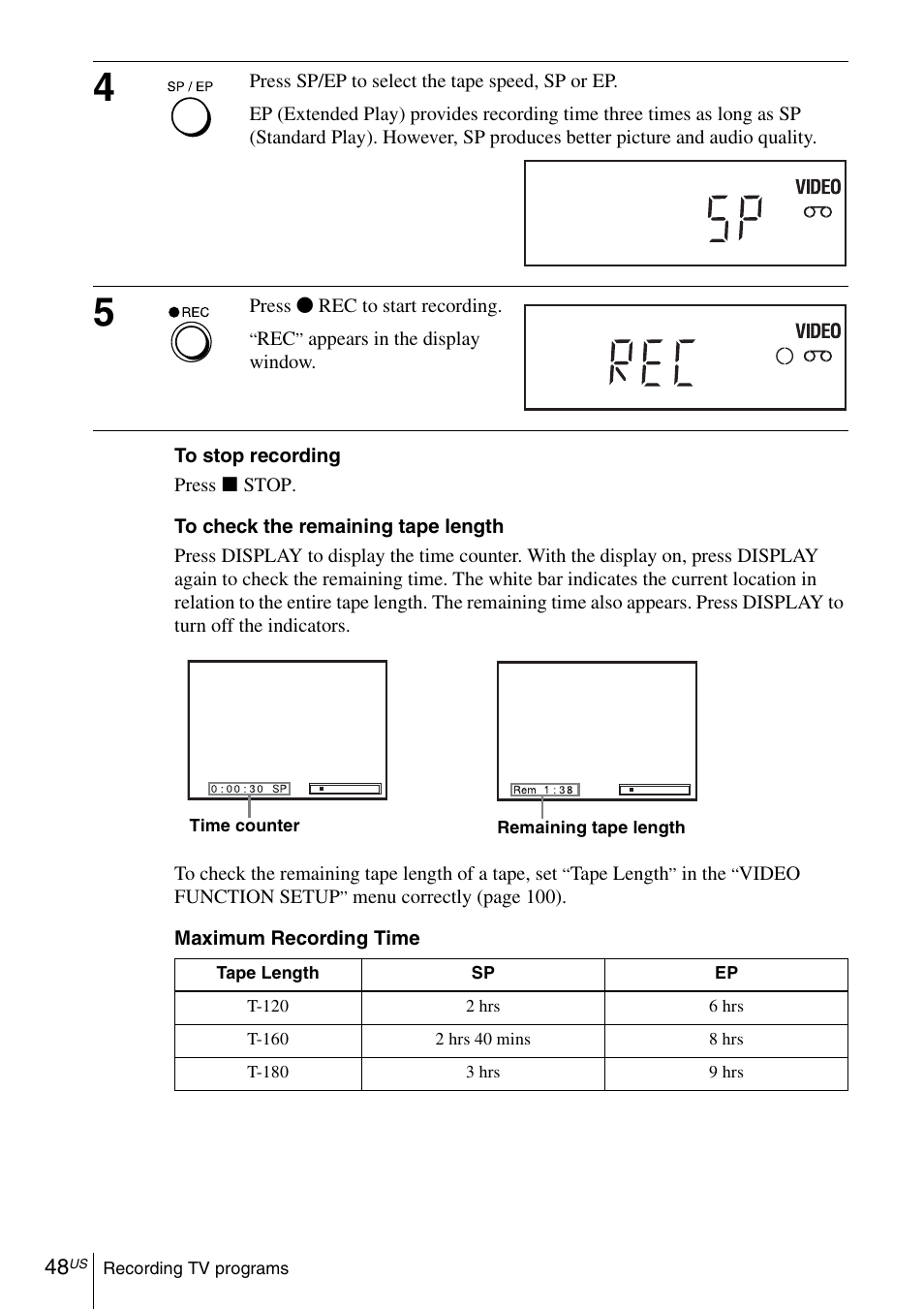 Sony SLV-D570H User Manual | Page 48 / 140